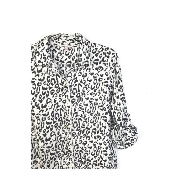 Victoria’s Secret Pajama Top Women’s Medium Animal Print Pink Sleepwear Sexy - Picture 3 of 8